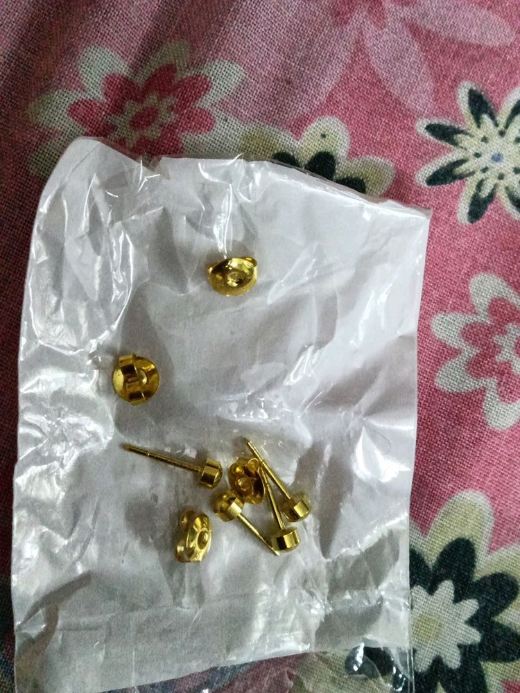 Plain Studs 2 Pairs Artificial