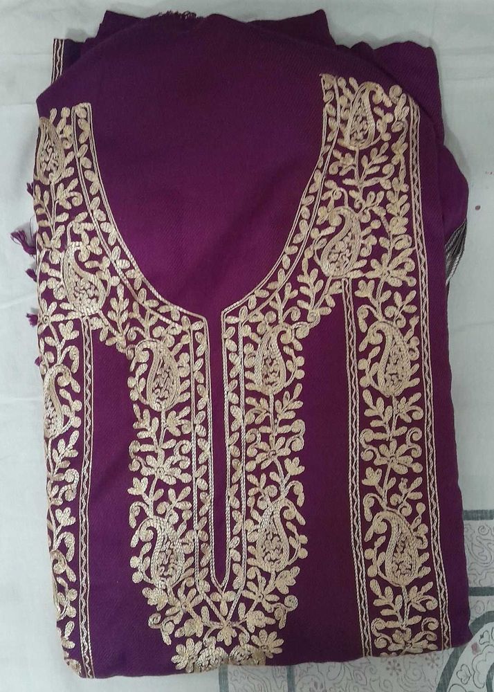Purple Embroidered Kurti