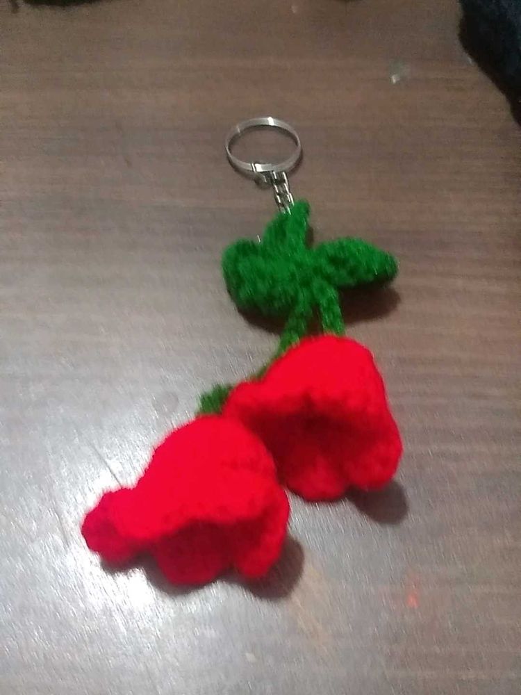 Red Rose Keychain
