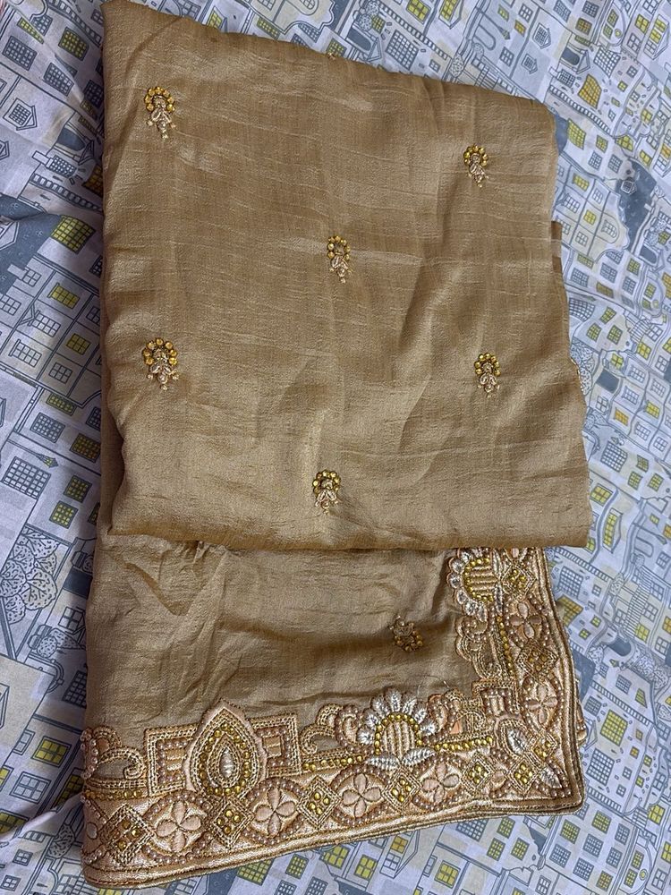 Beautiful Golden Saree