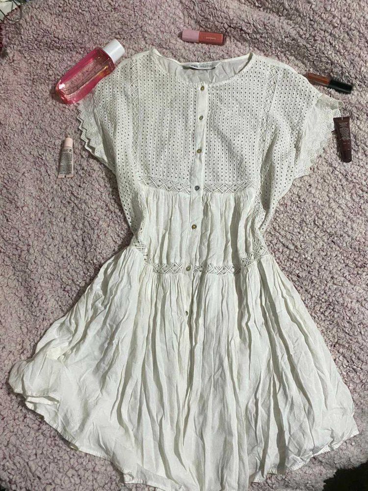 White Eyelet Dress
