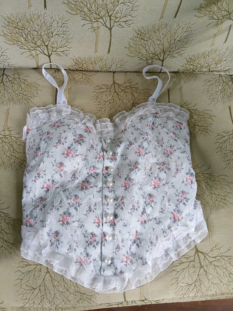 CLEARANCE 📣 Fairy Floral Corset Cami Top