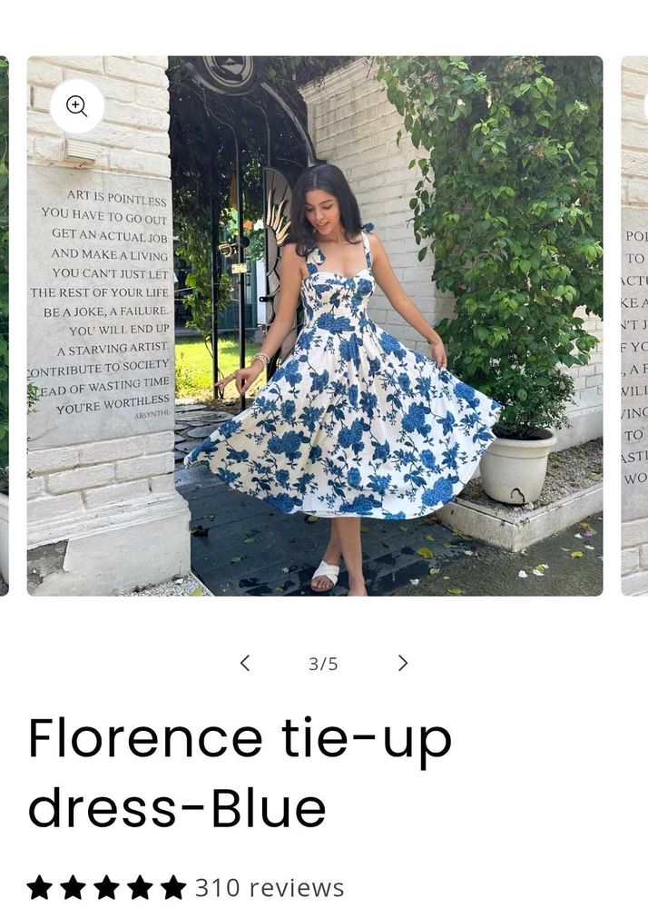 Floral Tie-Up Dress