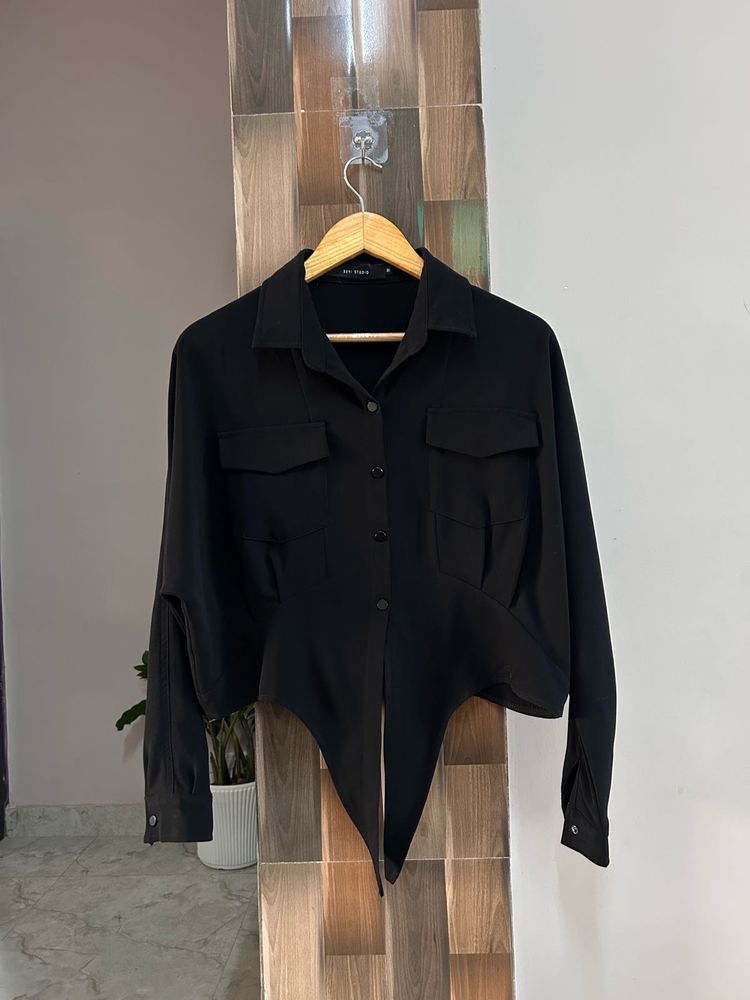 Black Crop Top Fixed Price