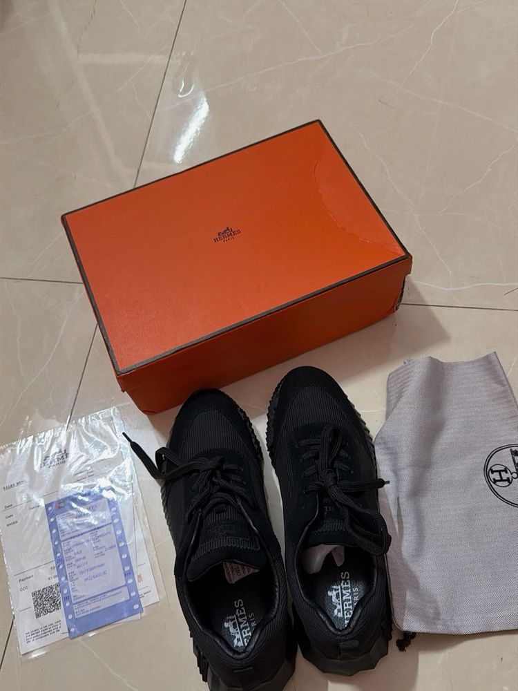 Hermes Bouncing Black Sneakers