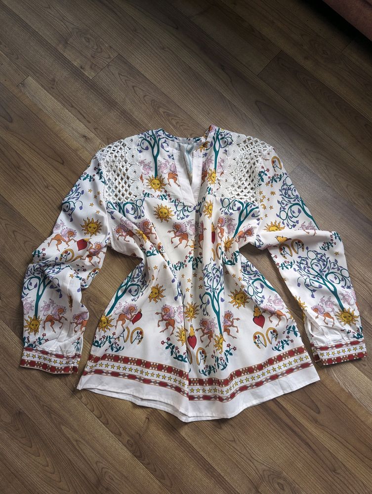 Thrifted Chiffon Top