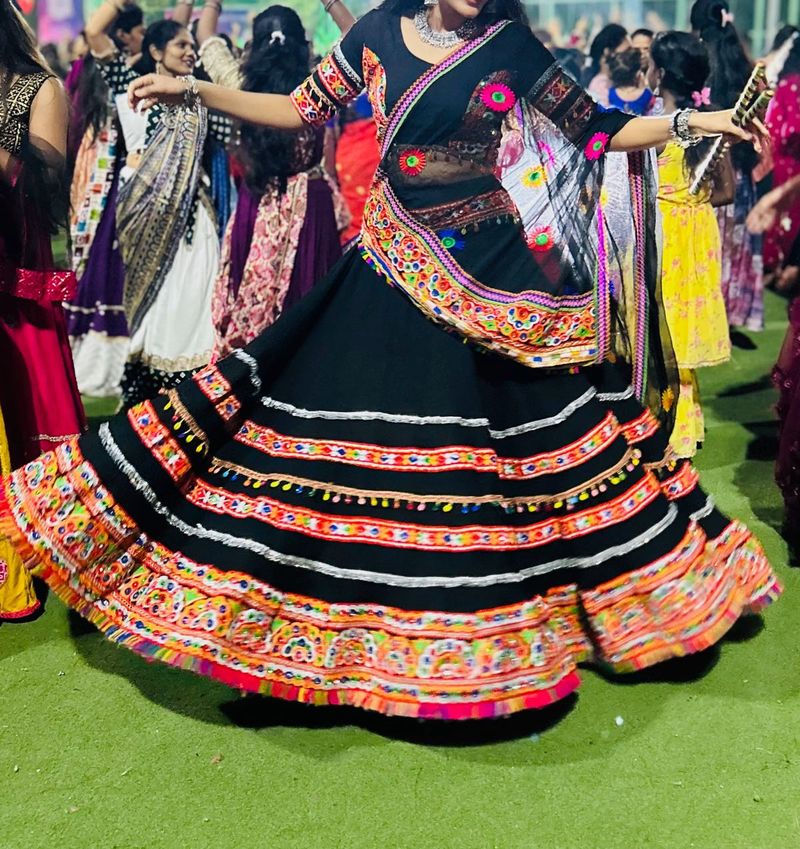 Black Navratri Chaniya Choli
