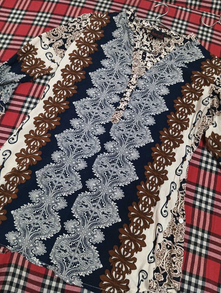 Patterned Tunic Top