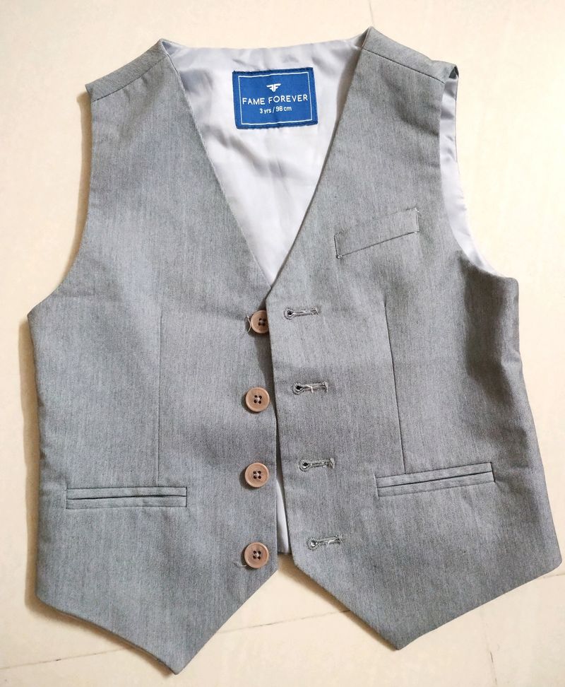 Kids boys - Sleeveless Overcoat Party Wear