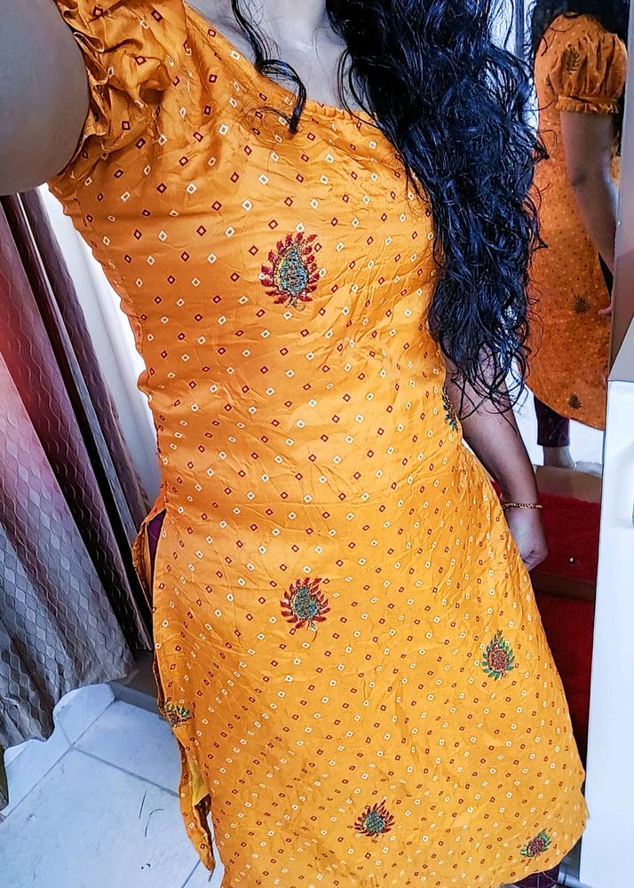 🥳New Puff Sleave Kurty, Self Stiched For Selling