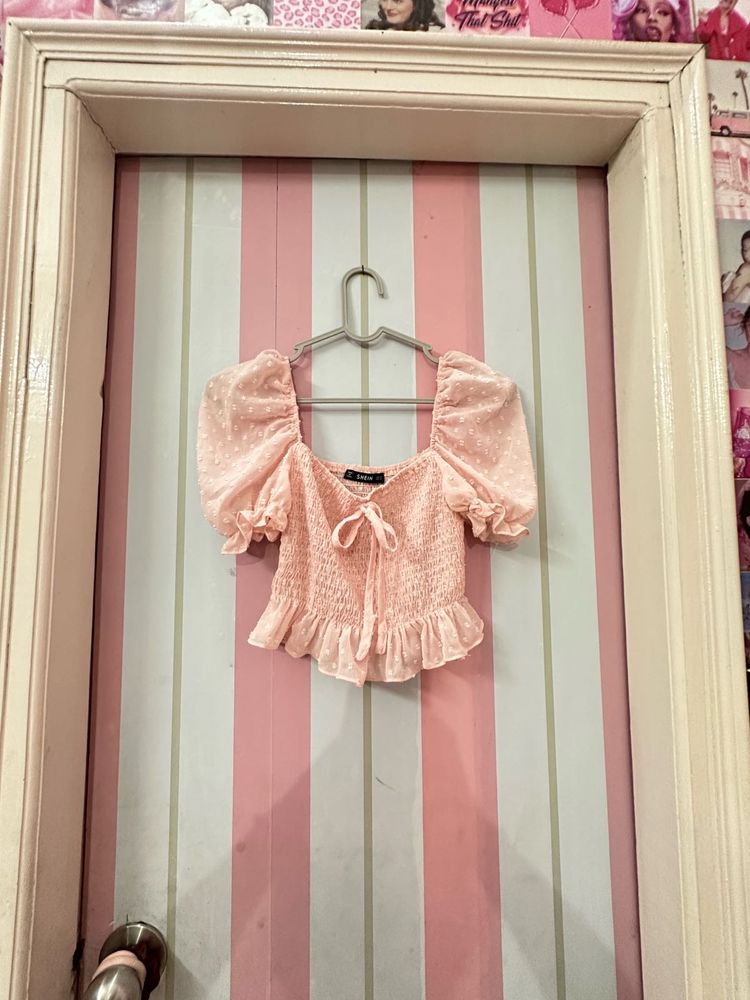 Cute Pink Crop Top