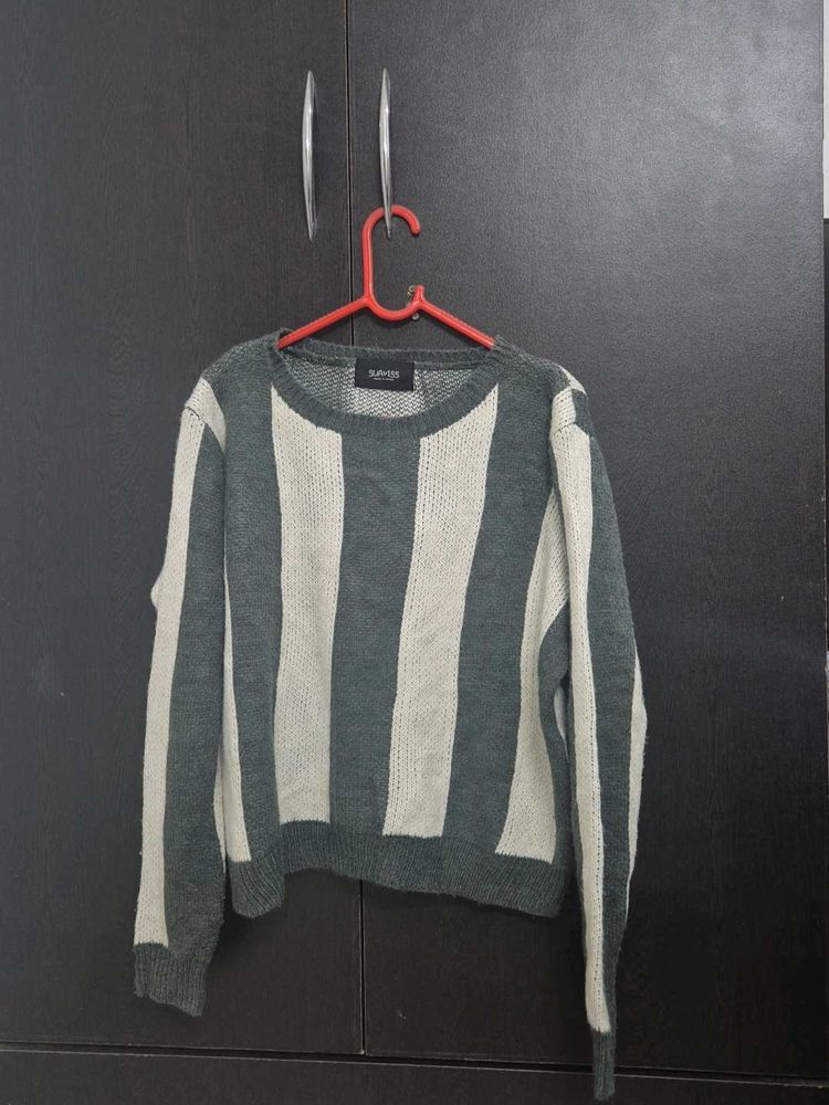 Striped Knit Sweater