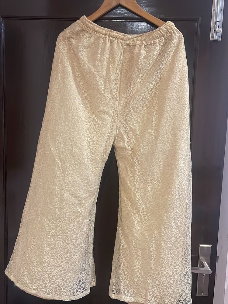 Golden Lace Pallazo