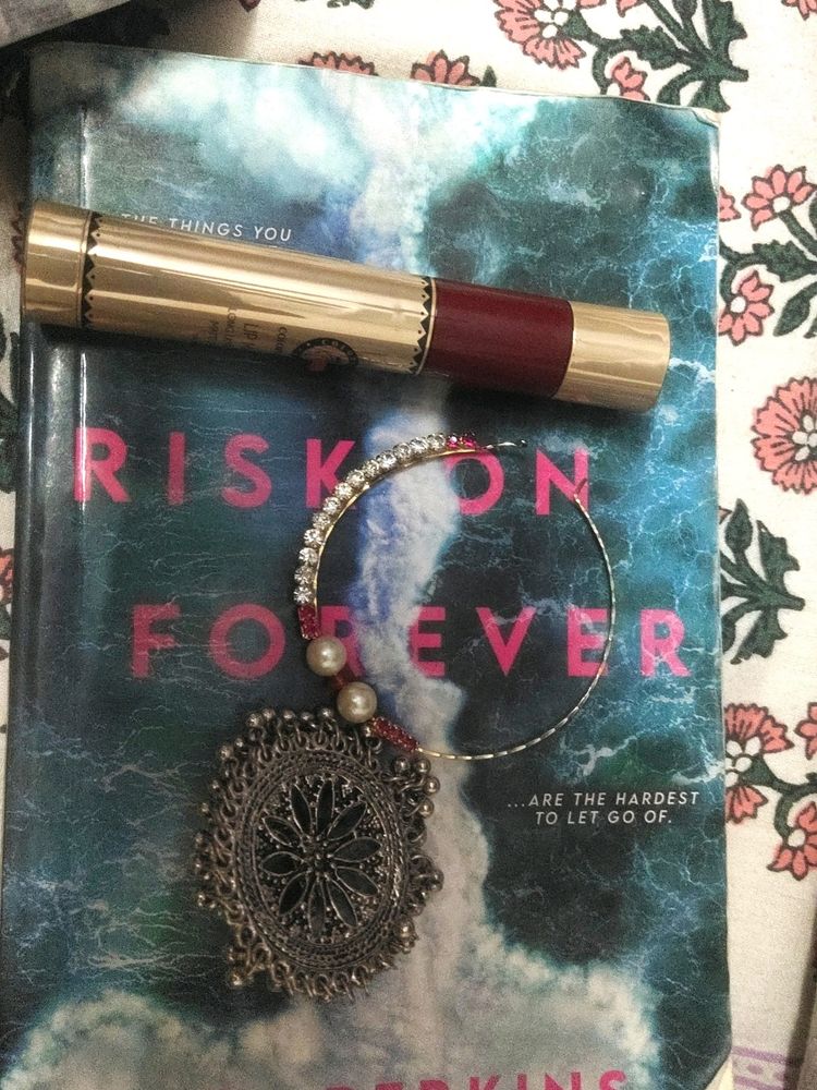 combo of 1 naath , 1 ring and lipstick