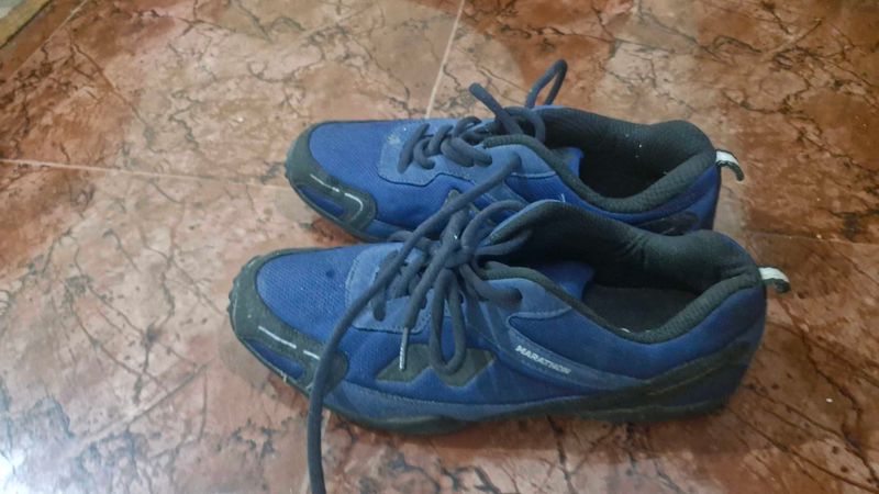 Blue Marathon Running Shoes