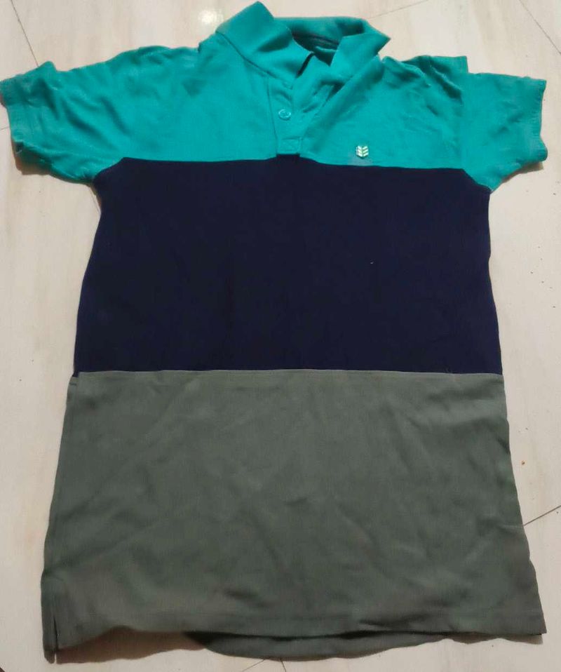 Color Block Polo Shirt