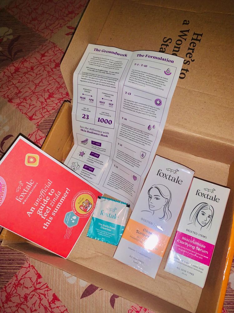Foxtale Sunscreen And Niacinamide serum