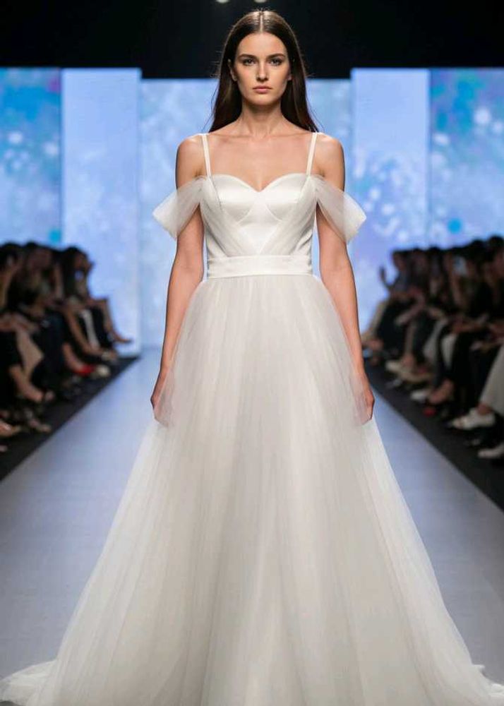 Elegant white fairy gown