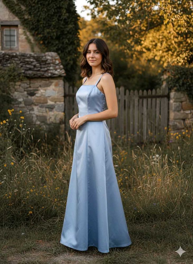Elegant Blue Maxi Dress