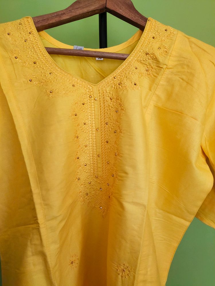 Chanderi Cotton Kurti