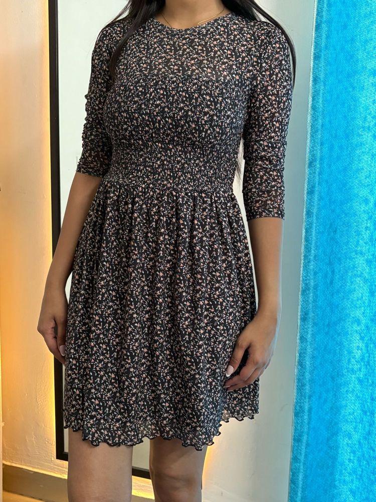 Floral Print Mini Dress