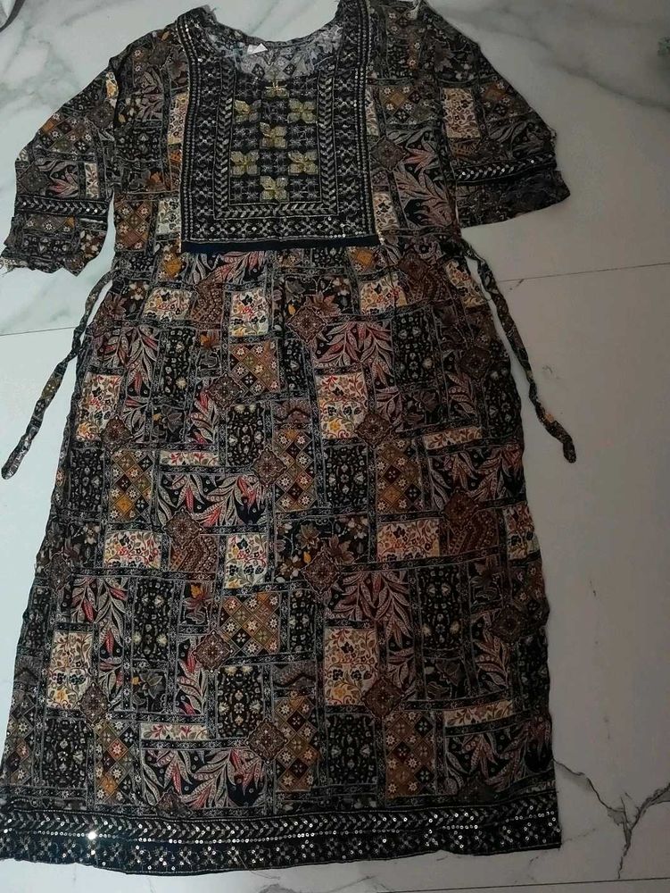 Embroidered Patchwork Kurtii