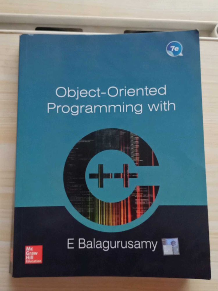 Oops With C++ By E. Balaguruswamy