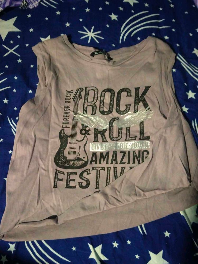 Zuel Rock &amp; Roll Graphic Tank Top