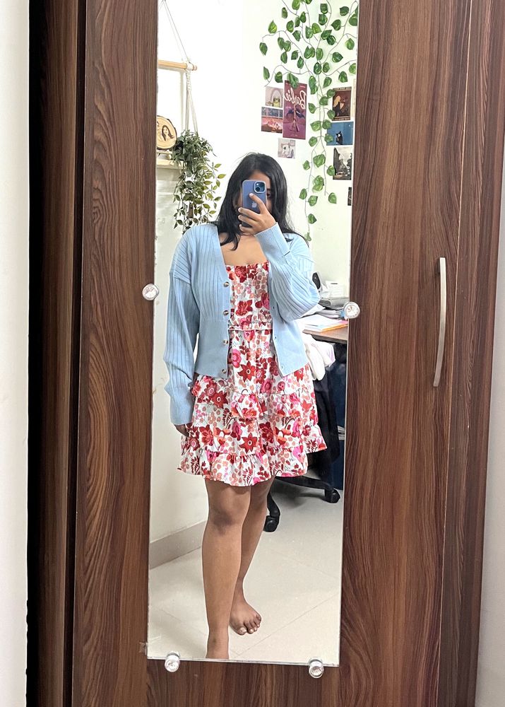 COMBO NewMe Floral Dress And Urbanic Tshirt