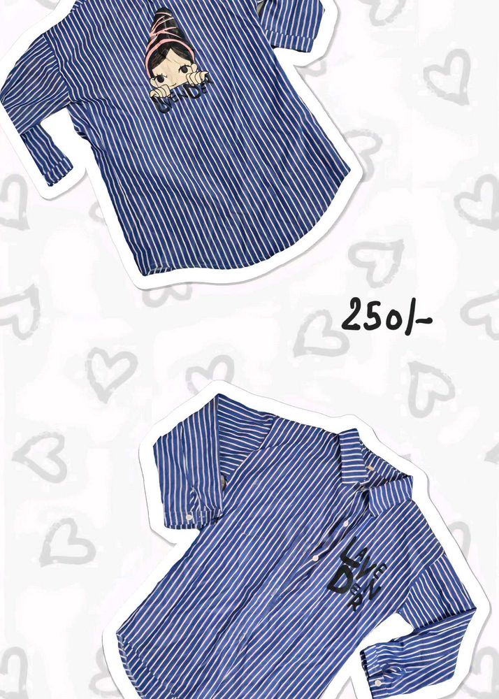 Striped Blue Top