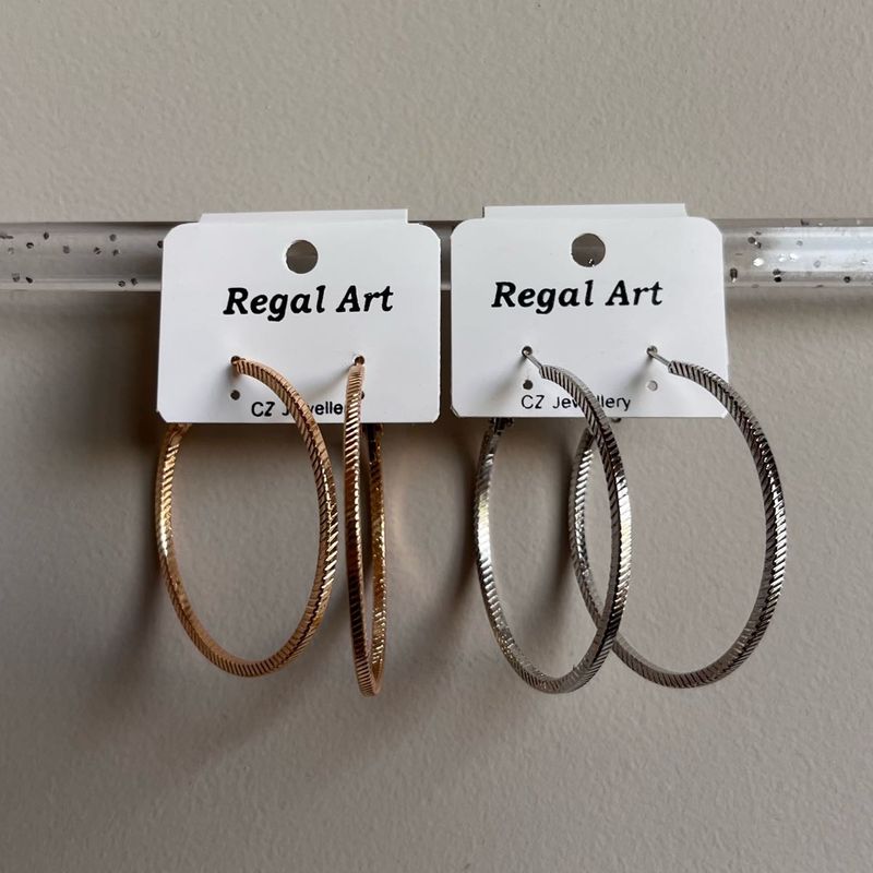 Hoop Earrings - Set of 2 Pairs