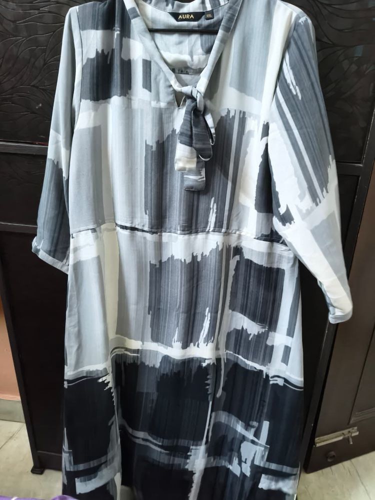 Stylish Grey Tunic Dress