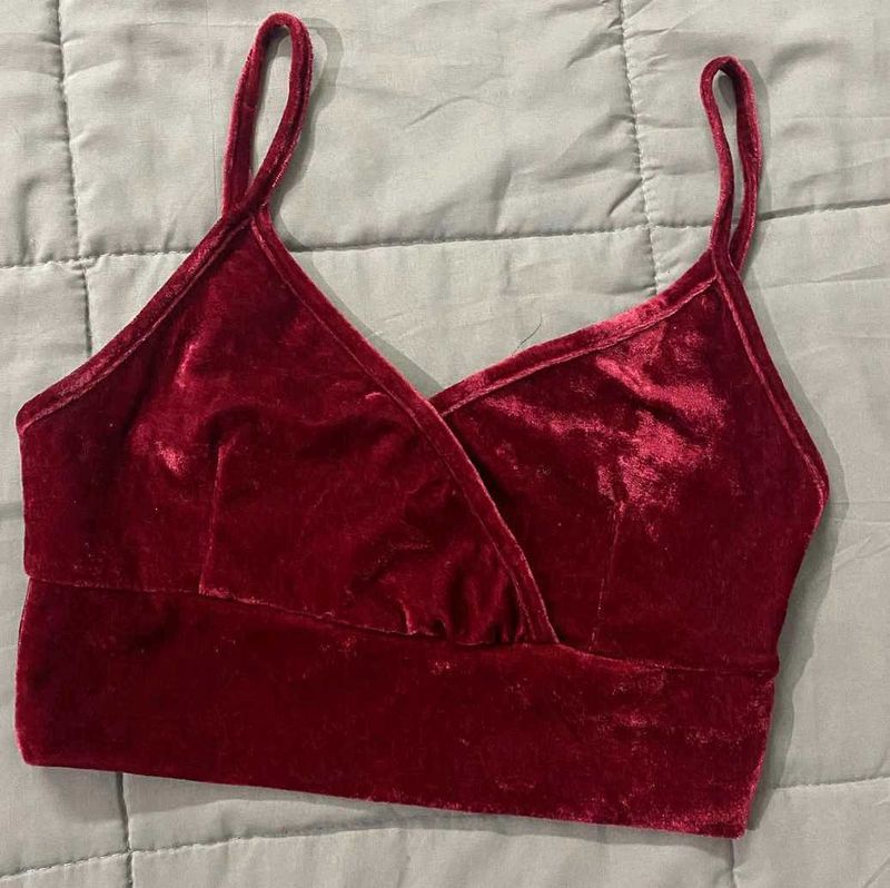 Velvet Bralette Top ❤️