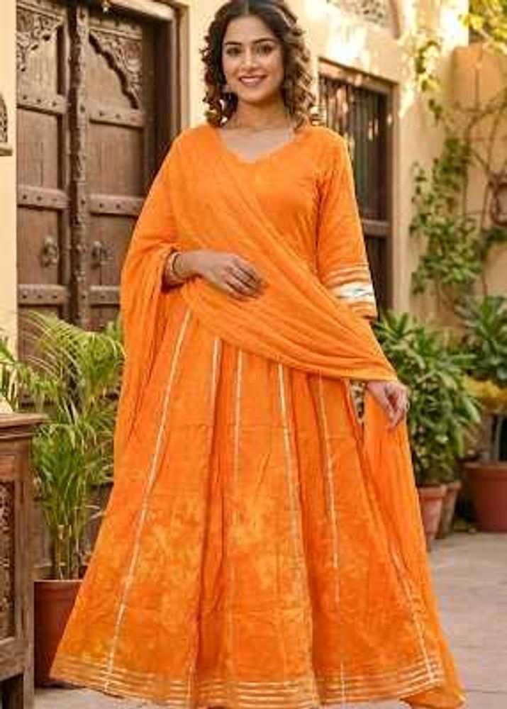 Elegant Orange Kurta Set
