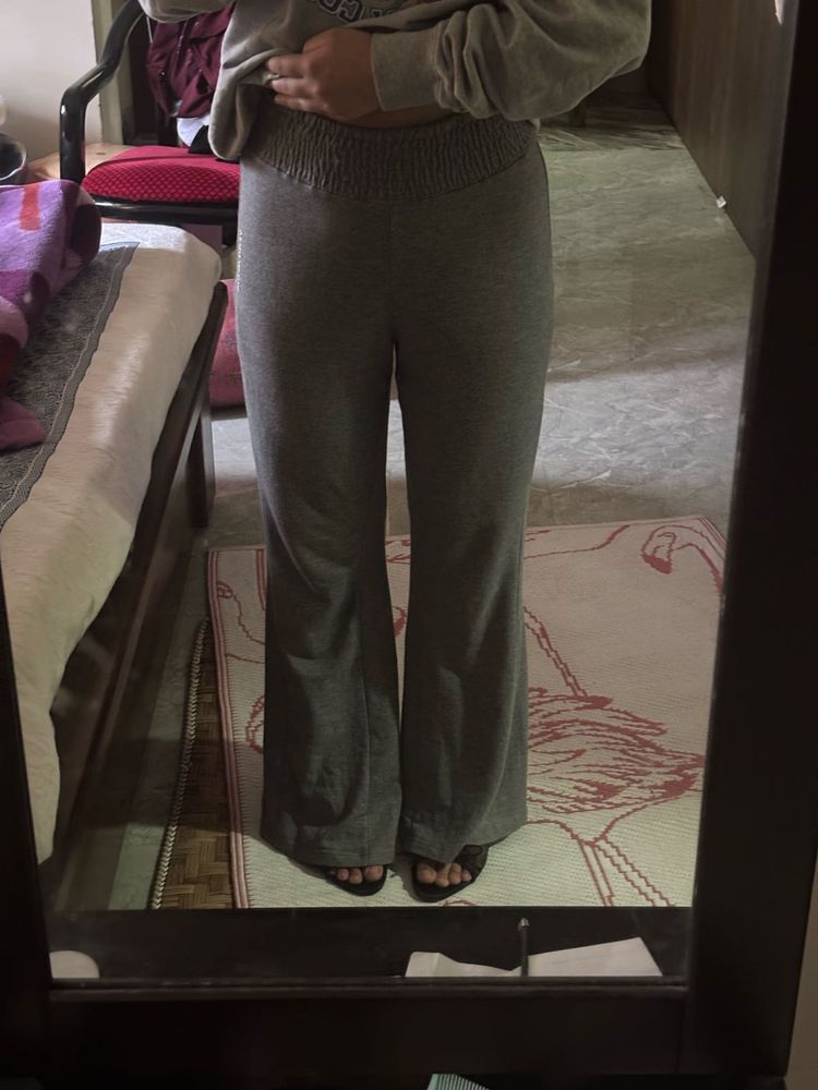Grey Flared Pantss
