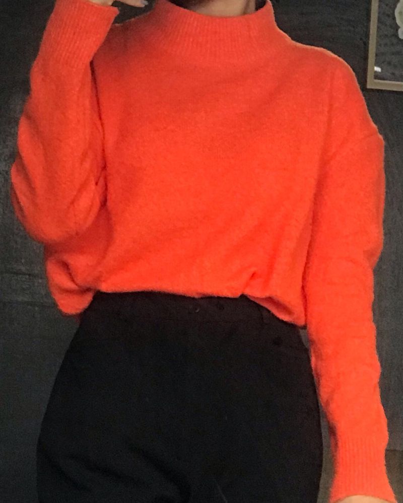 Orange Sweater.. Size Is S-M