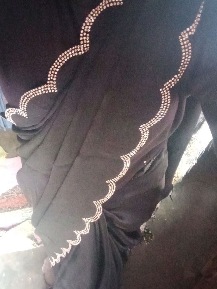 Saree With Stitching Padded Blouse