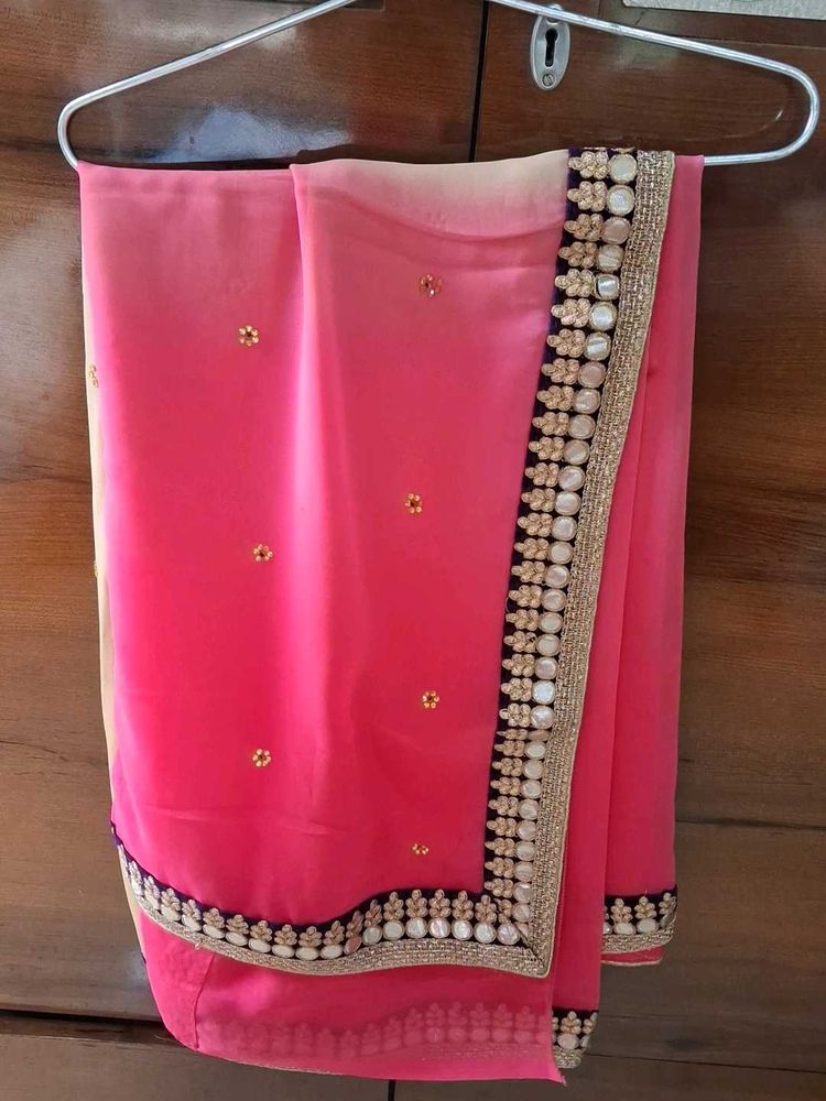 Elegant Pink Saree