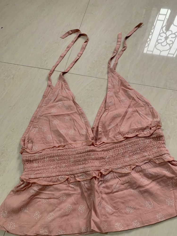 Cute Pink Halter Top