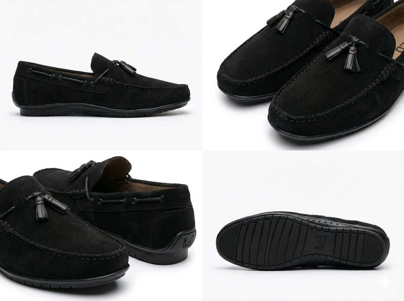 Stylish Black leatherLoafers