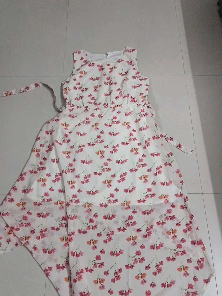 Floral High-Low Dress