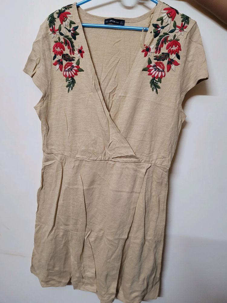 PRICE DROP! Zara Knit Embroidered Dress Imported SALE!!