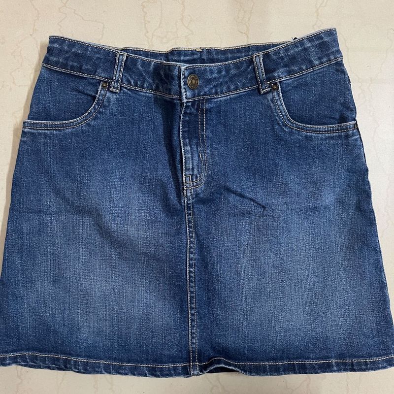 Denim Mini Skirt