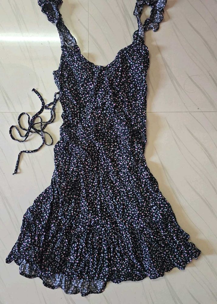 Floral Print Mini Dress