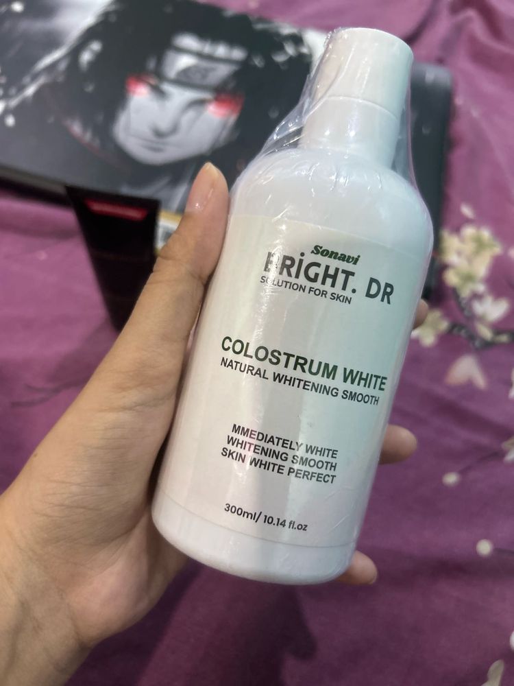 Bright Dr. Colostrum White Lotion body wash+ faces