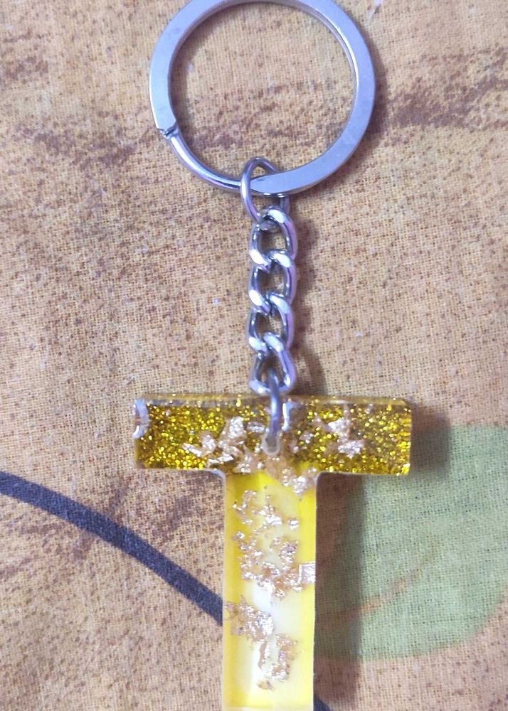 Letter T Keychain