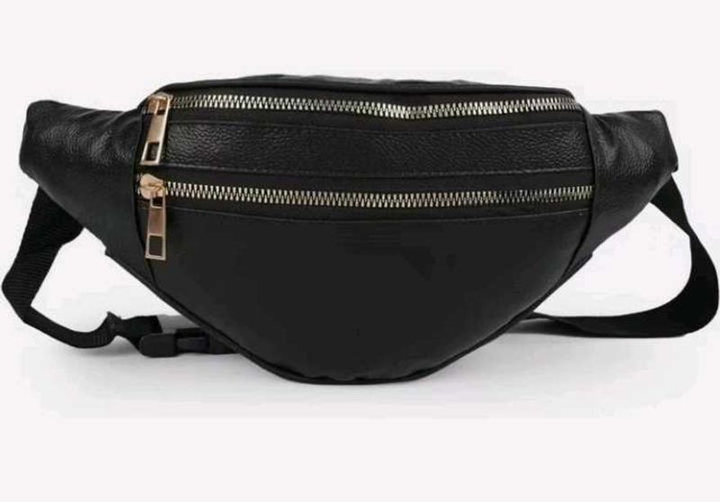 Stylish Black Waist Bag
