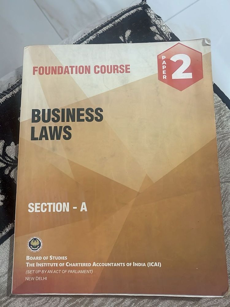 Business Laws - Foundation Course Paper 2