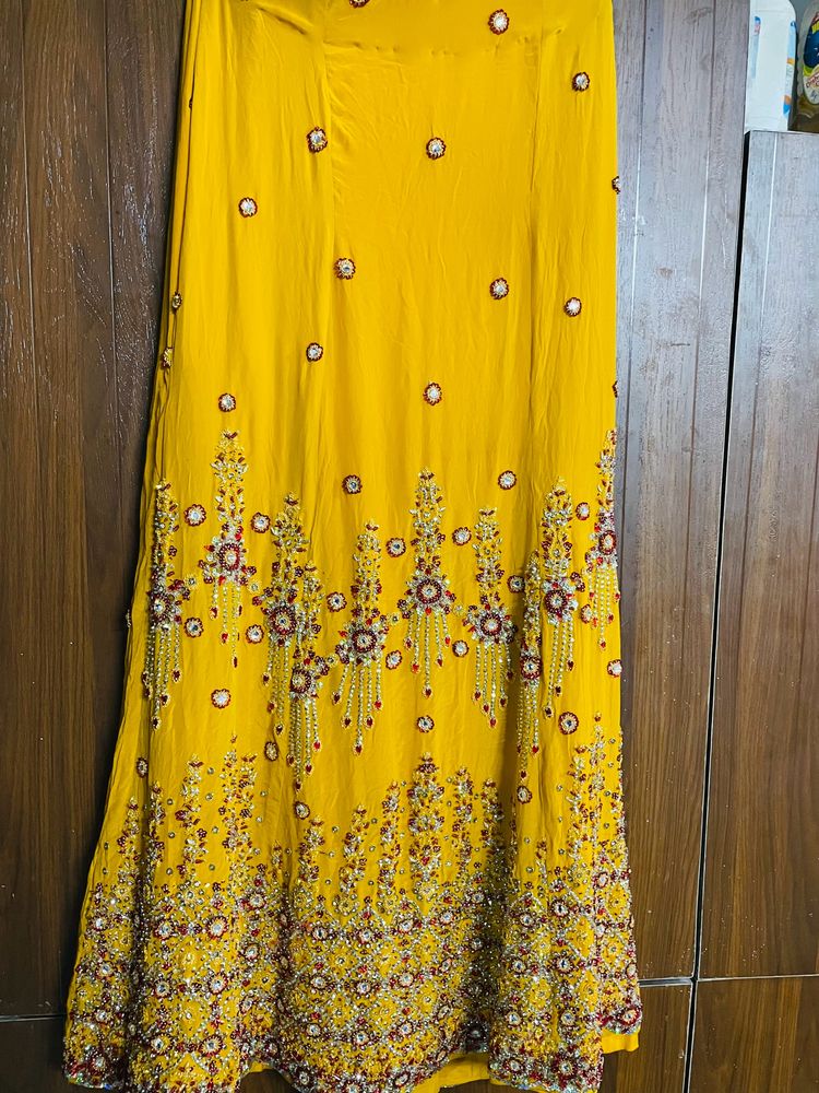 Women Yellow Lehnga/Skirt