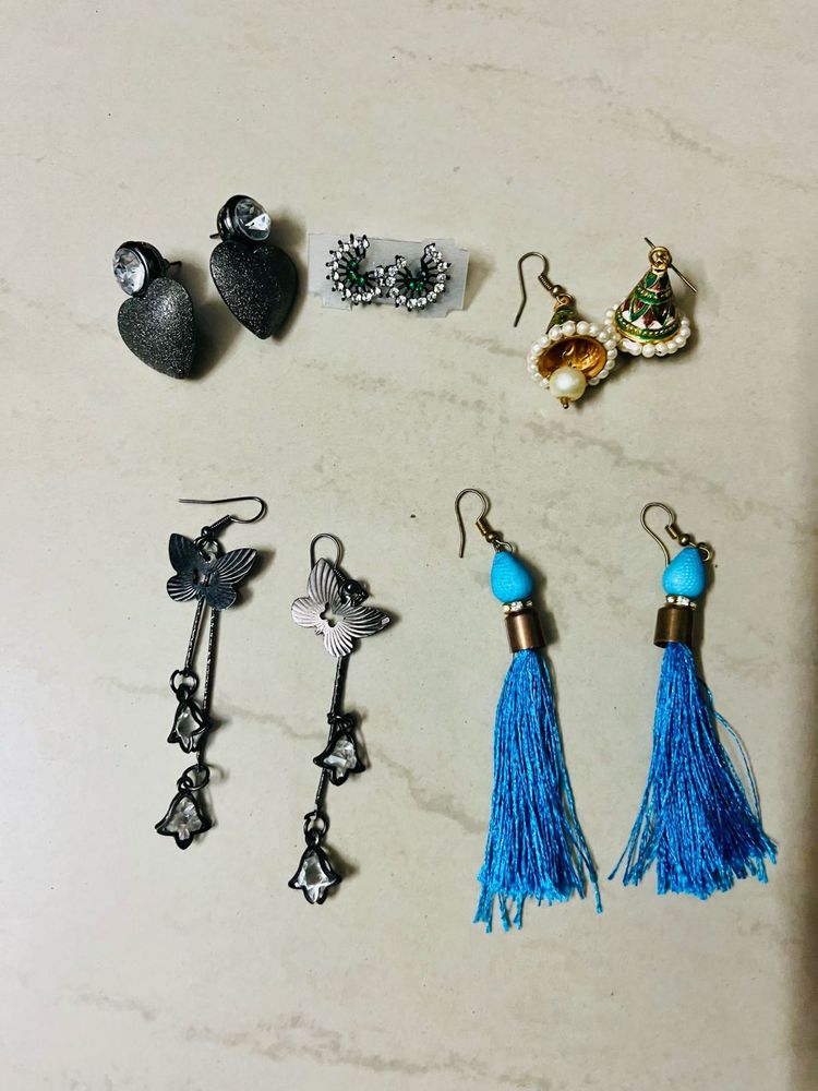 Combo Of 5 Earrings Set1